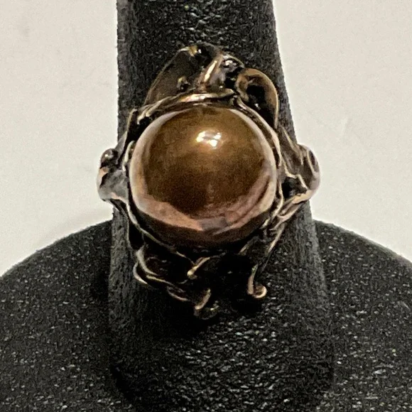 Elegant Copper Victorian Women's Ring size 6.5 - Picture 4 of 7